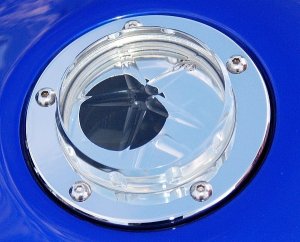 Replacement Clear Key-less Fuel Gas Caps ICE Design LID ONLY