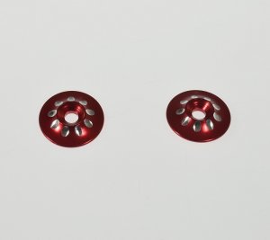 JDARC 1/10 16MM WING BUTTONS SCALLOP RED RC-W104A
