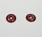 JDARC 1/10 16MM WING BUTTONS SCALLOP RED RC-W104A