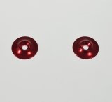 JDARC 1/10 16MM WING BUTTONS PLAIN RED RC-W104