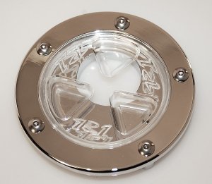 Clear Keyless Fuel Gas Caps ICE Design 4